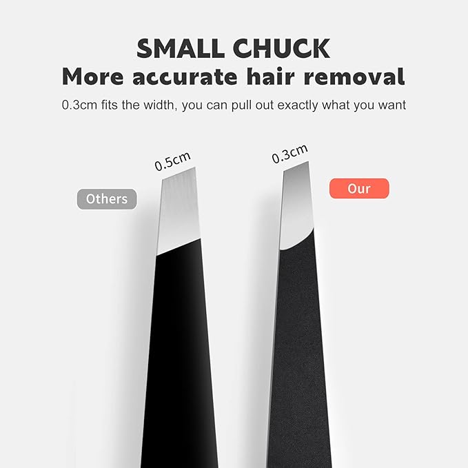 Eyebrow Tweezers for Women ZERNBER Best Precision Tweezers for Men Chin Hair Professional Tweezer for Facial Hair Remover