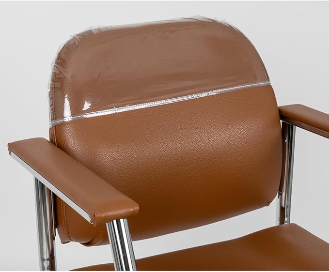 Zaria Wide Salon Styling Chair in Sienna Brown, Round Chrome 360° Swivel Hydraulic | Minerva Beauty