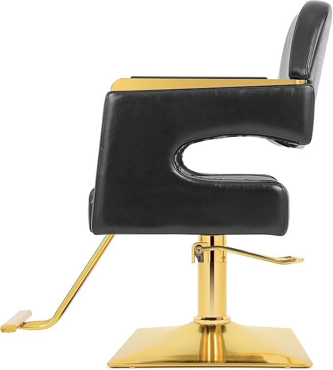 Artist hand Stylist Chairs for Salon Chair for Hair Stylist, Hydraulic Barber Chair 360 Degree Swivel Hair Chair Modern and Comfort, Spa Beauty Equipment Max Load Weight 330 Lbs Women Man Gold