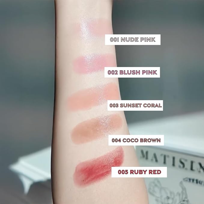 Lip Balm – Long-Lasting Hydration with Natural Color – Korean Beauty, Oasis Plant Complex, Silicone-Free, Vegan & Cruelty-Free Lip Care (005 Ruby Red)