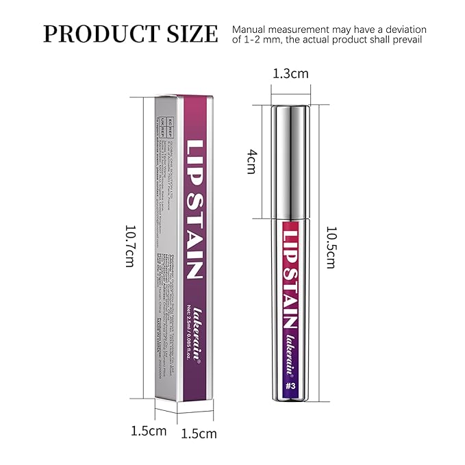 Petansy Peel Off Lip Tint 3 Colors Detachable Lip Liner Long Lasting Waterproof Matte Lip Gloss Liquid Lipstick Pigmented Lip Pencil (3Colors/Set)