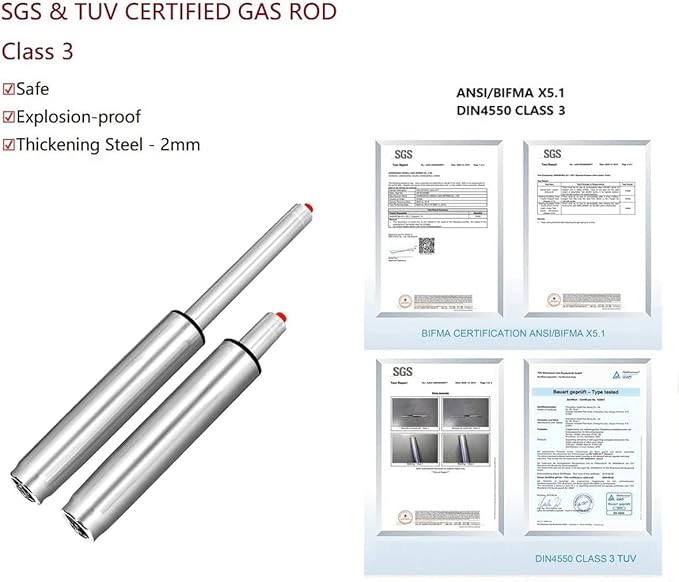 Salon Rolling Stools with Locking Wheels - Adjustable Swivel Stool Chair Heavy Duty 400 lbs Thick Cushion Hydraulic Shop Stool for Tattoo Facial Massage Kitchen Counter Salon Spa Medical Garage(Grey)