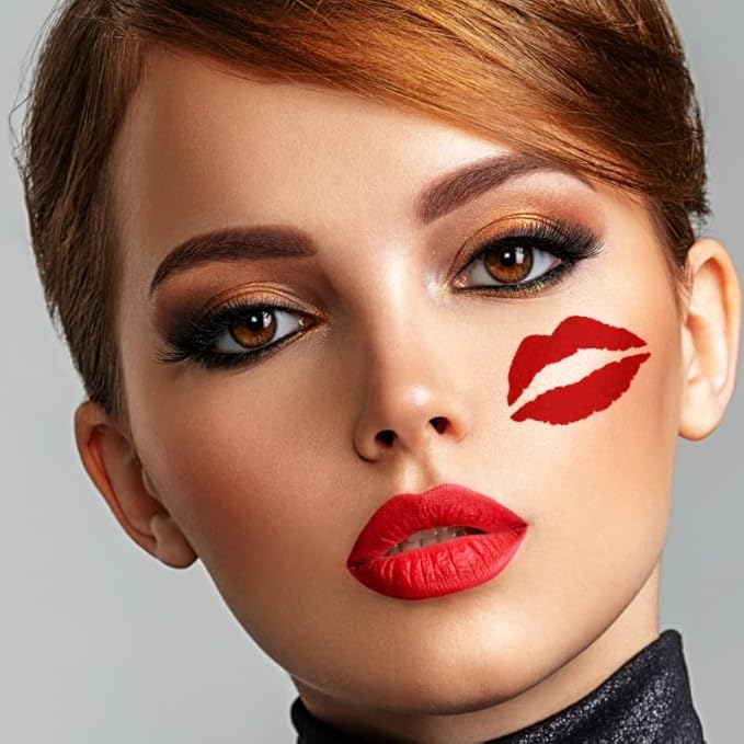 Stencil1FX Kisses Makeup Stencil - Kissing Lips Makeup