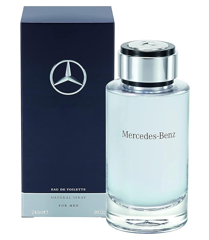 Mercedes-Benz for Men - Long Lasting Cologne for Men - Bergamot, Lemon and Cedar Notes - Everyday Wear Eau de Toilette in Iconic Bottle - 8.1 oz EDT
