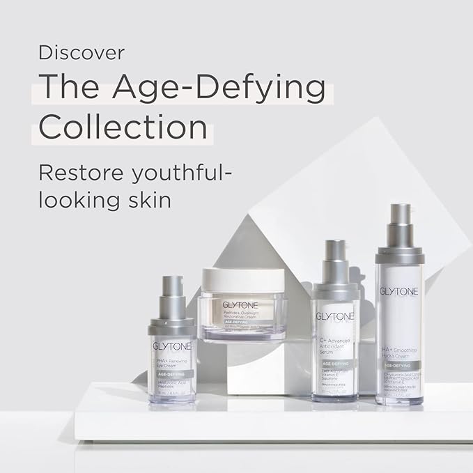 Glytone Age-Defying C+ Vitamin C Serum for Face | 20% Vitamin C, E and Squalane Antioxidant Complex | Reduces Fine Lines & Wrinkles | Hydrating & Anti-Aging Facial Serum for All Skin Types | 1 Fl Oz