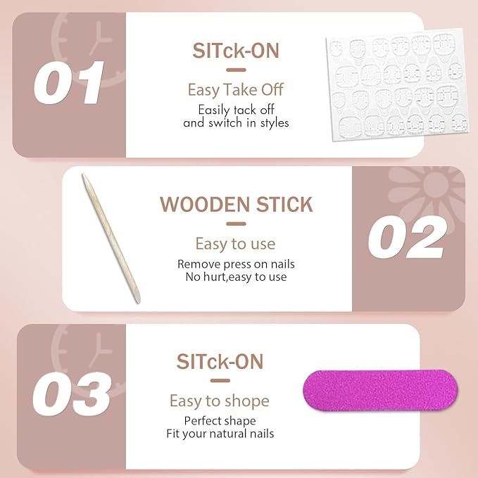 Coral Press on Nails Short Almond Fake Nails Press ons, Thick Solid Color Glue on Nails Short False, Medium Almond Oval Round Shaped for Women, 24Pcs Natural Acrylic Gel Nail