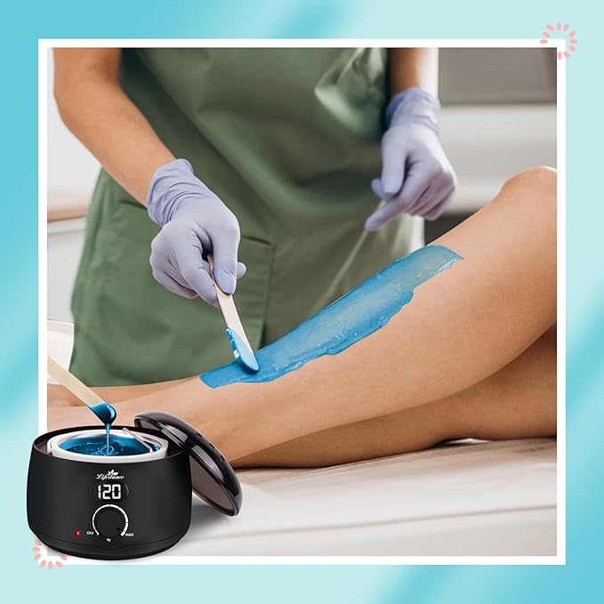 Lifestance Professional Wax Pot Warmer, L2 Premium Digital Wax Melt Machine for Hair Removal, 500ml 14oz LCD Wax Heater for Hard Wax Beads Fast Heat, Home Waxing for Body Brazilian Bikini Face Eyebrow