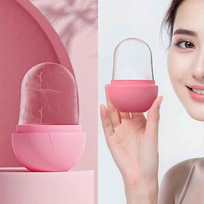 Silicone Ice Mold Facial Rollers, Care Tools Massager for Face, Eyes, Neck, Relieve Fine Lines and Wrinkles, Beauty Ice Roller Skin Care Tools Gifts for women Gift