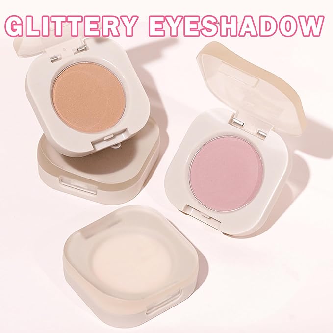 Single Eyeshadow Nude Eyeshadow Primers,Matte Ultra Fine Lightweight Powder Multiuse Blendable Makeup Eyeshadow for Women Girls,High Pigment Daily Warm Tone Eyes Makeup (04 Autumn Apricot)