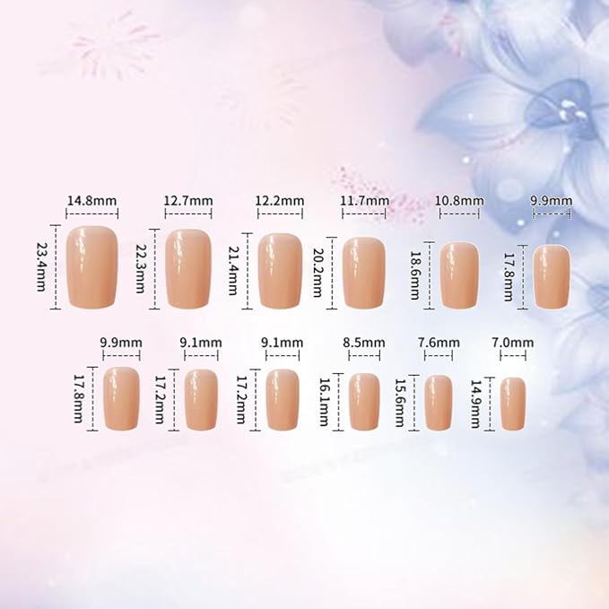 24Pcs Black Leaves Fake Nails Spring Flower Press on Nails Matte Red Flowers Stick on Nails Medium Square Acrylic False Nails Butterfly Gel Glue on Nails for Coquette Women Girls