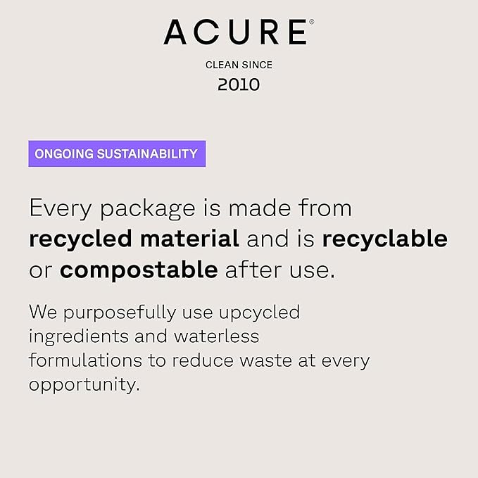 Acure Curiously Clarifying Shampoo - Cleansing & Clarifying Shampoo for Women & Men, Scalp Detox for Product Buildup, Deep Clean for Oily Hair, Detoxify, Remove Build Up, Sulfate Free, Vegan - 8 fl oz