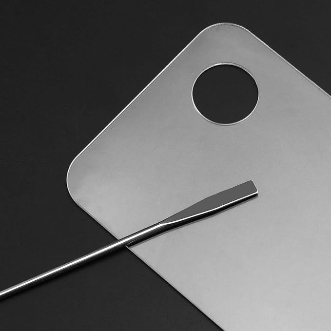 6 PCS Acrylic Makeup Palette, Clear Makeup Palette Mixer with Spatula, Makeup Palette Mixer Tray for Painting, Makeup and Art Craft