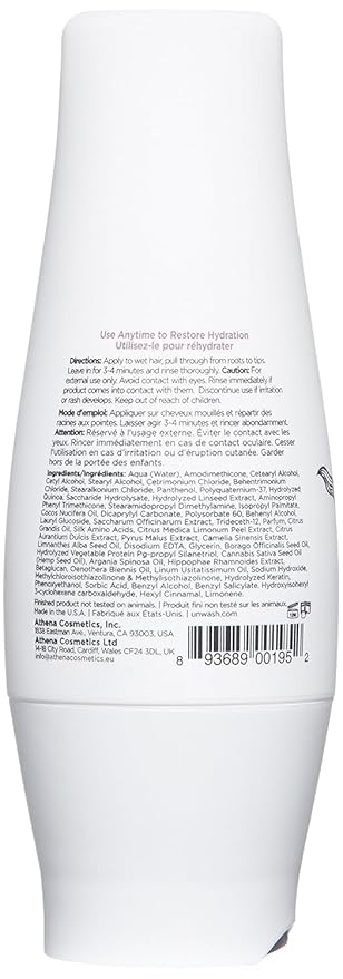 unwash Hydrating Hair Masque - Deep Conditioning & Restorative Hair Treatment for Damaged, Dry & Colored Hair, Sulfate & Paraben Free, Made w/Argan and Coconut Oils, 13.5 Fl Oz
