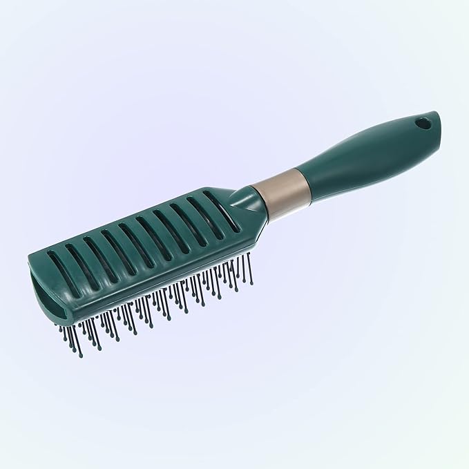 VOCOSTE Vent Hair Brush, Detangling Brush for Women and Men, Wet Hair Brush with Ball Tipped Bristles for All Hair Types, Green