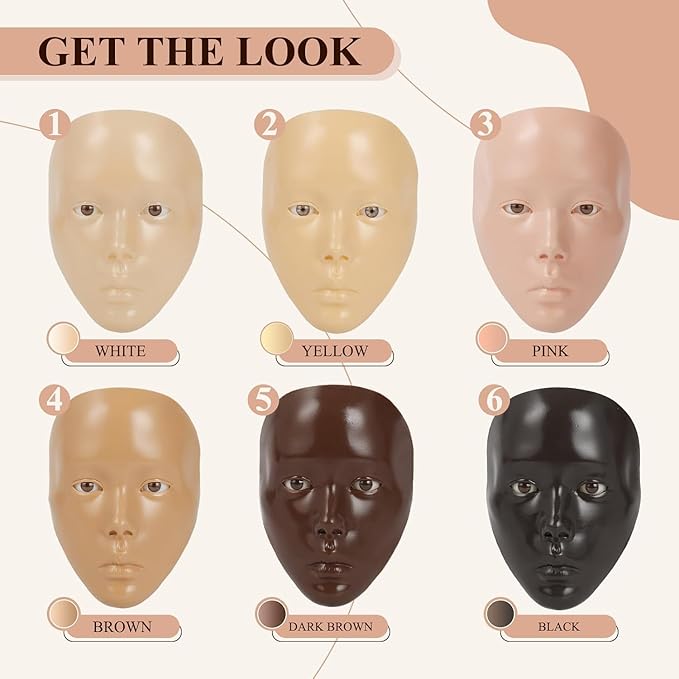 Practice Makeup Face, Face Painting Mannequin Head