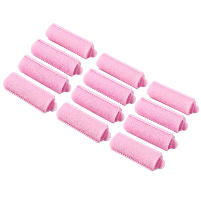12Pcs Foam Sponge Hair Rollers, Blue Hair Curlers Bouncy Curls Style Tools Accessories