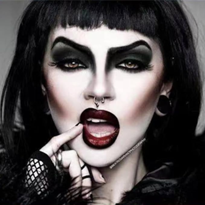 Black Smokey Eyeshadow Palette, 9 Colors Black Silver Gray White Goth Eyeshadow Makeup Palette, Waterproof Cool Toned Matte Glitter Eyeshadow Palette Sombras De Ojos Profesional