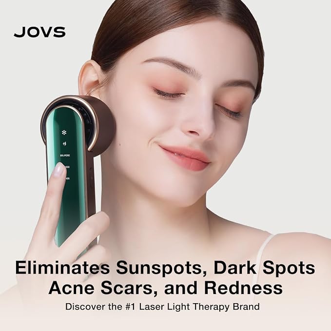 JOVS Blacken PRO DPL Skincare Device for Spot & Blemish Lightening, Smart Facial Beauty Device for Skin Rejuvenation & Redness Reduces, Sapphire Cooling | All-in-One Skincare Brightening Solution
