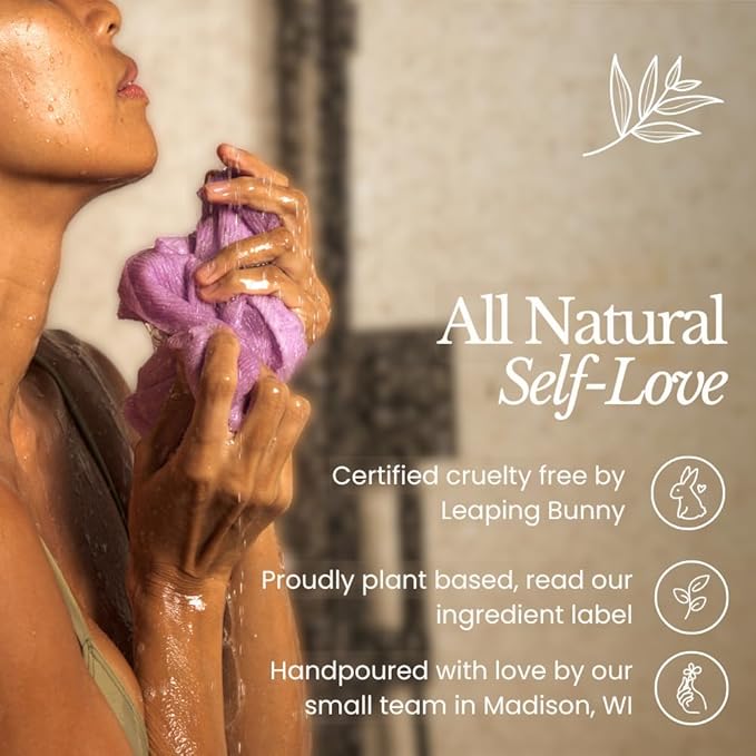Bare Botanics Coconut Vanilla Body Scrub 24oz | Made in Madison, WI | All Natural Sea Salt Exfoliator w/ Skin Loving Moisturizers | Vegan & Cruelty Free | Gift Ready Packaging w/ a Cute Wooden Spoon