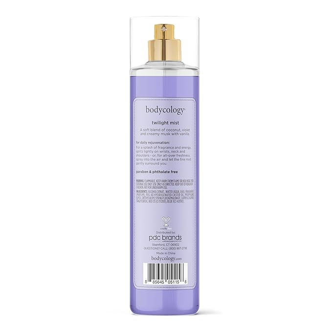 Bodycology Long-Lasting Fragrance Body Mist, Twilight Mist, 8 fl oz