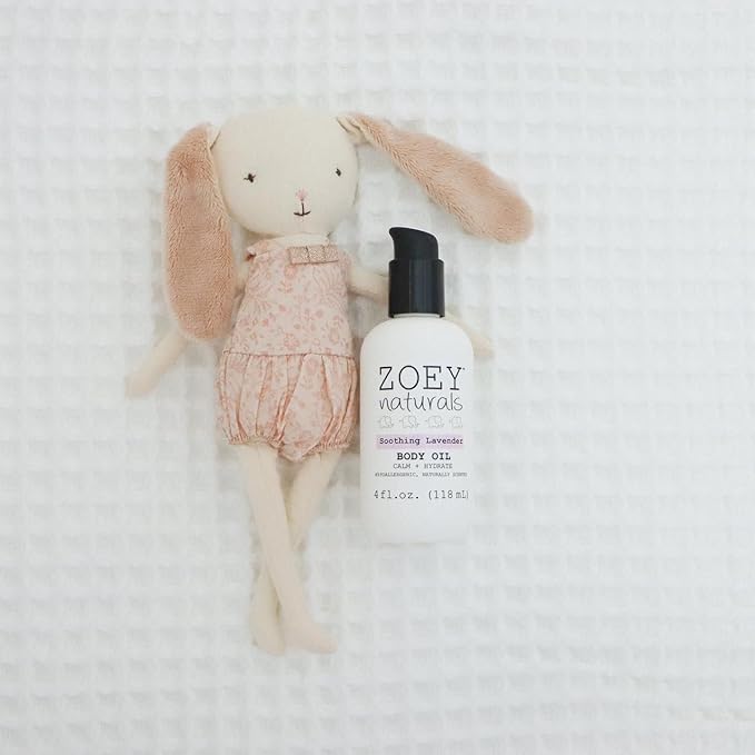 Zoey Naturals - Soothing Lavender Body Oil for Kids and Babies, Calming, Moisturizing, Hydrating, Made in USA