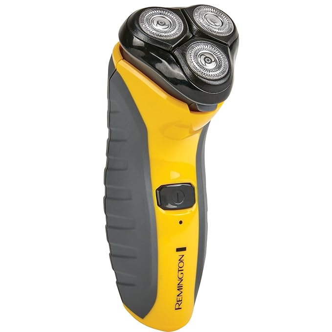 Remington Virtually Indestructible Rotary Shaver 5100, Electric Razor for Men, 100% Waterproof Design, Yellow