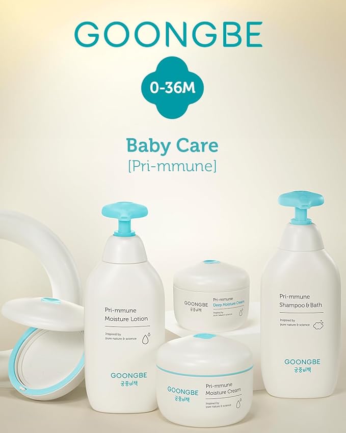 GOONGBE Baby Soothing Water Gel Cream - Korean Baby Cooling & Moisturizing Relief for Baby's Sensitive Skin - Dermatologically Tested - Quick Soothing for Face and Body, 3.38 fl.oz.