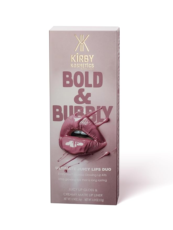 Lip Kit Duo – Bold and Bubbly - TikTok-Viral Precision Liner & Glossy Liquid Lipstick, Clean 2-Step Set with Hydrating Long-Wear Color – Bold Inclusive Beauty for Everyday Konfidence