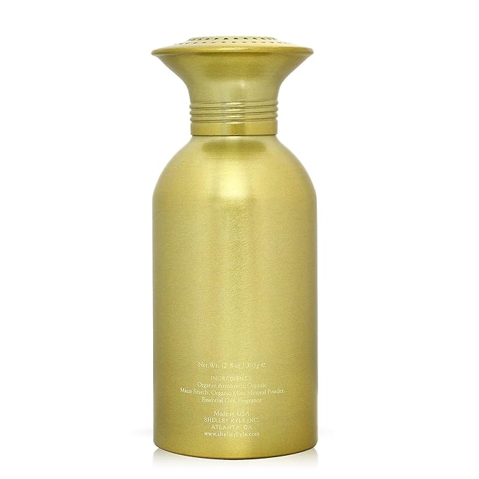 Talc-Free Body Powder for Women for Daily Use and After Bath - Shelley Kyle Signature 365 g (Puff not Included)