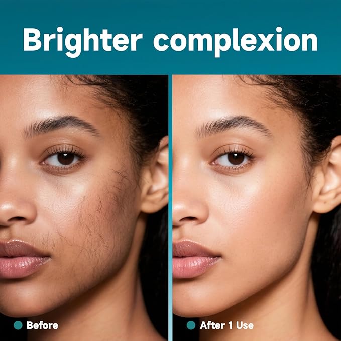 Liberex Dermaplane Razor Hair Identifier Spray for Women Face Shaving, Sonic Dermaplaning Tool Set for Peach Fuzz Removal