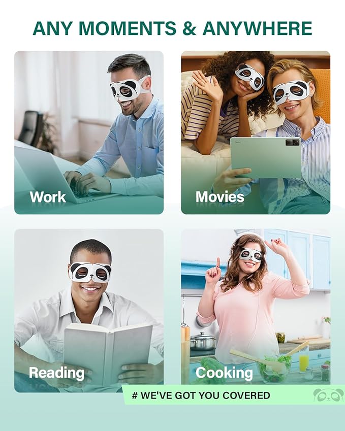 3D Steam Eye Masks for Dry Eyes, 20-Pack Warm Eye Mask, Relief Eye Fatigue & Dark Circle, Heat Sleep Eye Mask for Puffy Eyes, Disposable Eye Mask, Moist Hot Compress Eye Patch for Sleeping, Unscented