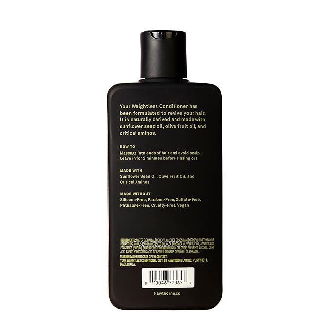 Hawthorne Weightless Conditioner For Men. Mens Conditioner For Thin and Thinning Hair. Delivers Silky Smooth & Strong Hair With a Weightless Formula. Sulfate-Free, Paraben Free. 8 fl. oz. 2-Pack.