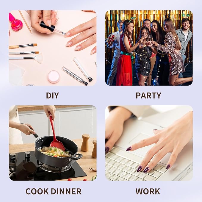 150Pcs Short Press On Nails, French Tip Press On Nails, Soft Gel Flower Stick On Nails Reusable Square Fake Nails for Women 15 Sizes, Daisy