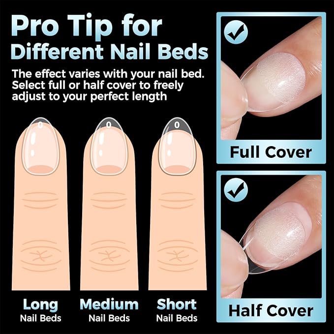 Extra Short Almond Nail Tips, 360pcs Soft Gel Pre-Shaped Acrylic XS Fake Nails, Half Matte Full Cover Clear Press on Flase Nail Tips for Extension Manicure Home DIY 12 Sizes Gelly Tips