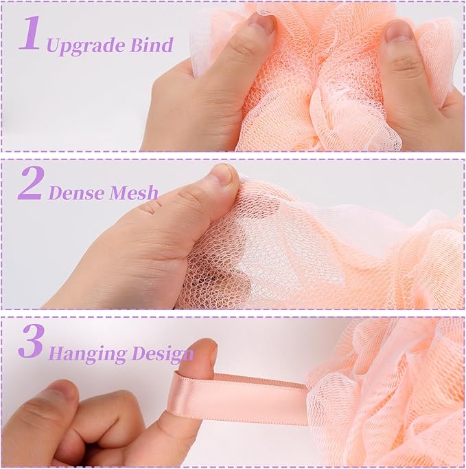 Bath loofah sponge body scrubber