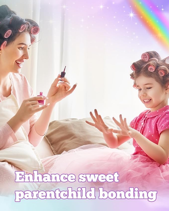 krofaue 240Pcs Kids Press on Nails with Handle - Short Fake Nails for Girls 12 Sizes Soft Gel Nail Tips for Safe & Fun DIY Nail Tips Art for Children 9-12(Nature)