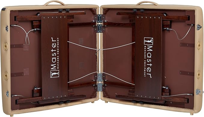 Master Massage 30" Del Ray Pro Portable Table Package (Cream, Standard with Ambient Lighting System)