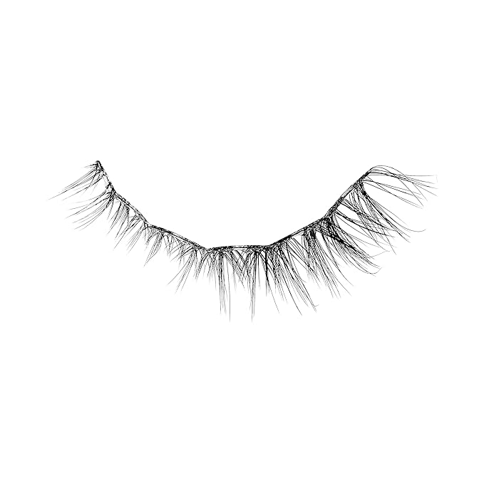 KISS imPRESS Falsies Long Lasting Self Adhesive Eyelashes, ‘Demi Wispy’, 5 Day Extended Wear, 24 Light Volume Lash Clusters (5,6,8,10,12, & 14mm), Precision Non-Stick Applicator