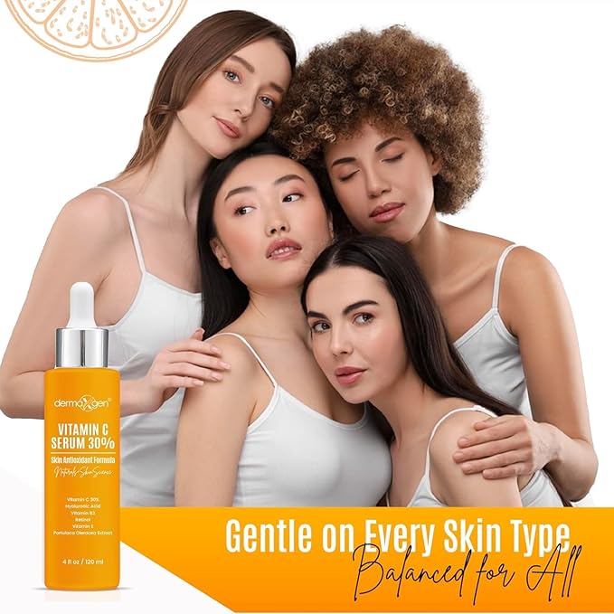 30% Vitamin C Serum for Face - Natural & Organic Anti Wrinkle & Skin Rejuvenator Moisturizer with Hyaluronic Acid & Vitamin E - Powerful Anti Aging Serum - Age-Defying Beauty Regimen- 4 FL OZ