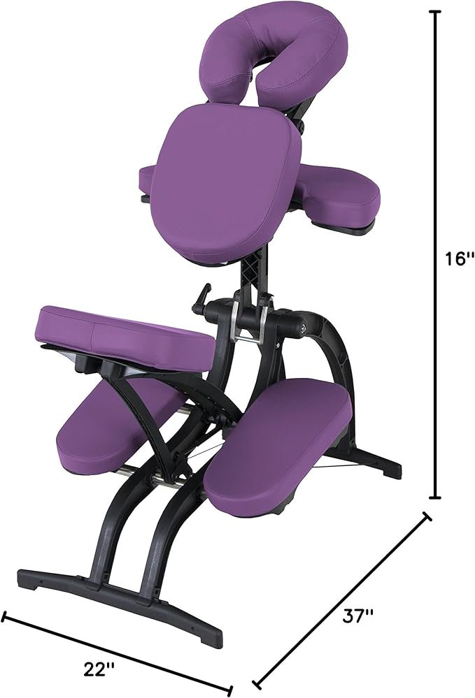 EARTHLITE Portable Massage Chair AVILA II - Premium Folding Spa/Massage/Tattoo Chair incl. Rolling Carry Case