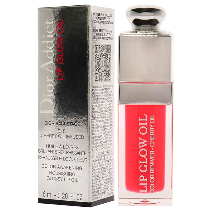 Dior Christian Addict Lip Glow Oil - 015 Cherry Lip Oil Women 0.2 oz, Glossy finish