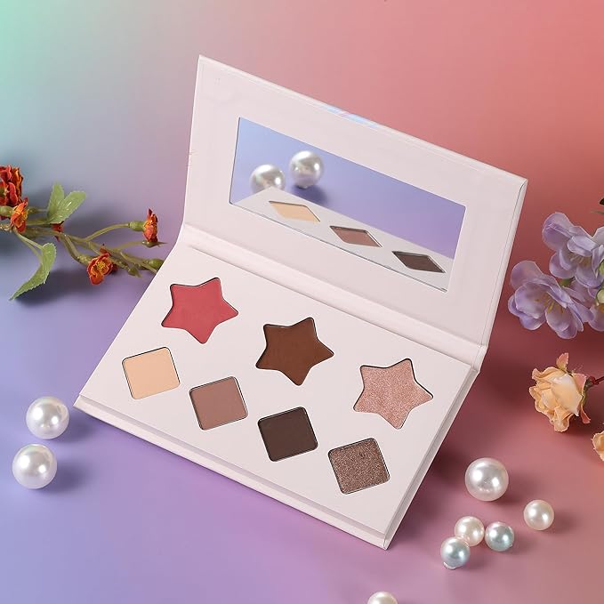 VIOLA HOUSE All In One Face Palette,Velvety-Smooth Buildable & Blendable Formulas,Bronzer,Eye shadow,Highlight 8.5g (Light)