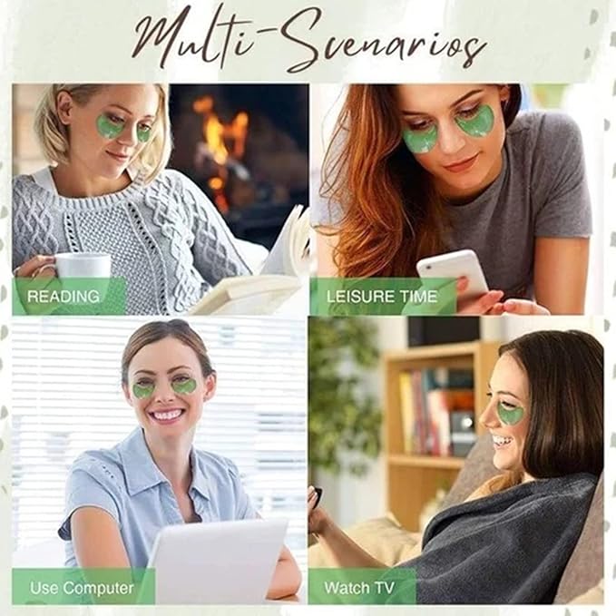 Seaweed Tightening Eye Mask, Anti-Wrinkle Hydrating Patches, Under Patches for Puffy Eyes, Reduce Wrinkles Bags (120 Pcs)