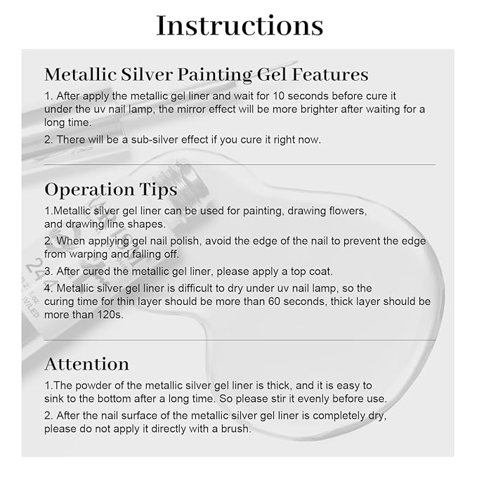 RARJSM Nude Gel Nail Polish Set 6 Colors with Metallic Silver Chrome Gel Liner Sheer Jelly Gray Pale Rose Apricot Pink GelPolish Transparent French Manicure Neutral GelVarnish LED UV Curing Requires