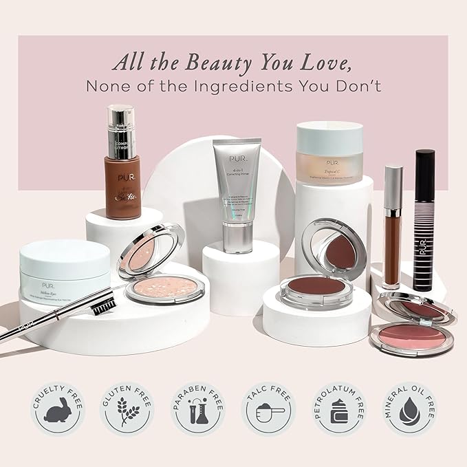 PÜR Beauty Bio Charged Plant-Powered Volumizing Mascara - Waterproof, Lightweight & Long-Lasting Vegan Lash Mascara for Volume & Length - Strengthen & Amplify the Look of Lashes – Natural & BPA Free