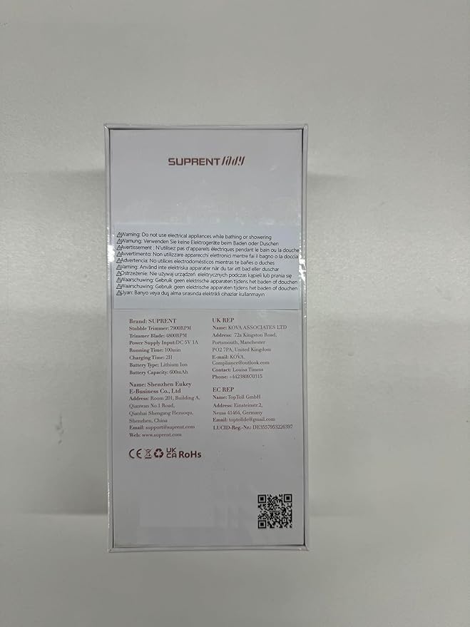 SUPRENT Bikini Trimmer Women- Painless Ladies Hair Removal Waterproof Wet & Dry- 2 in 1 Lady Shaver for Pubic Hair & Facial Hair- Cordless Electric Razors with USB-C Rechargeable-Pink