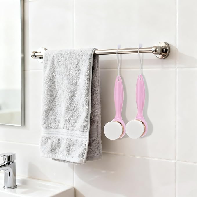 2 Pack Soft Bristle Facial Cleansing Brush for Deep Pore Cleaning, Face Exfoliating Scrub Brush for Face Cleansing Skincare Massaging,Pink