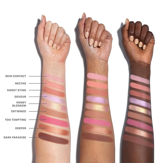 Morphe Forbidden Honey Artistry Palette - Foil-Effect Eyeshadow Palette with Matte, Shimmer & Foil Finishes - Pink & Brown Eyeshadow with Luminous Payoff (0.35 oz)