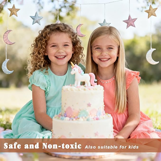 Glitter Freckles Face Tattoo - 12PCS Gold Sparkle Freckles Temporary Face Tattoos for Women, Glow Up Makeup Patches