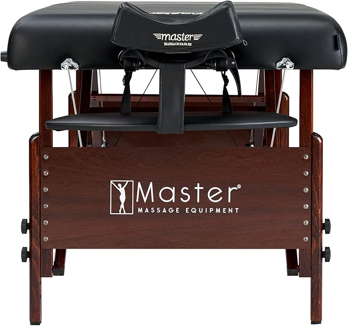 Master Massage 30" Del Ray Pro Portable Table Package (Cream, Standard with Ambient Lighting System)